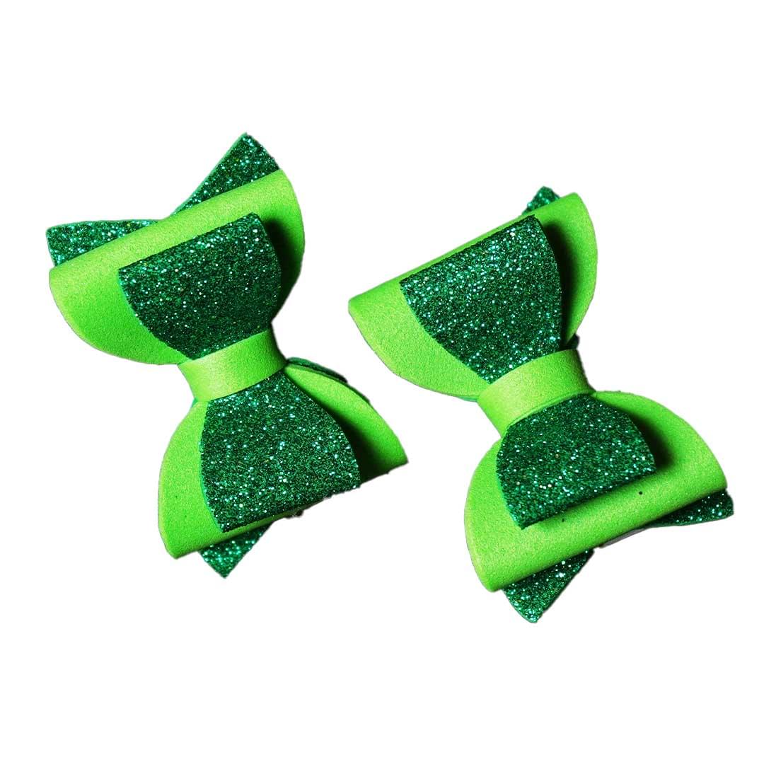 Green Tiktok dog hair clips(pair) - Image 1