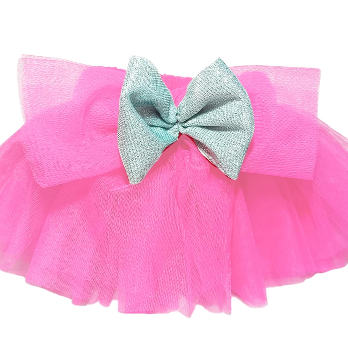 Pet Tutu Net Pink Skirt - Image 4