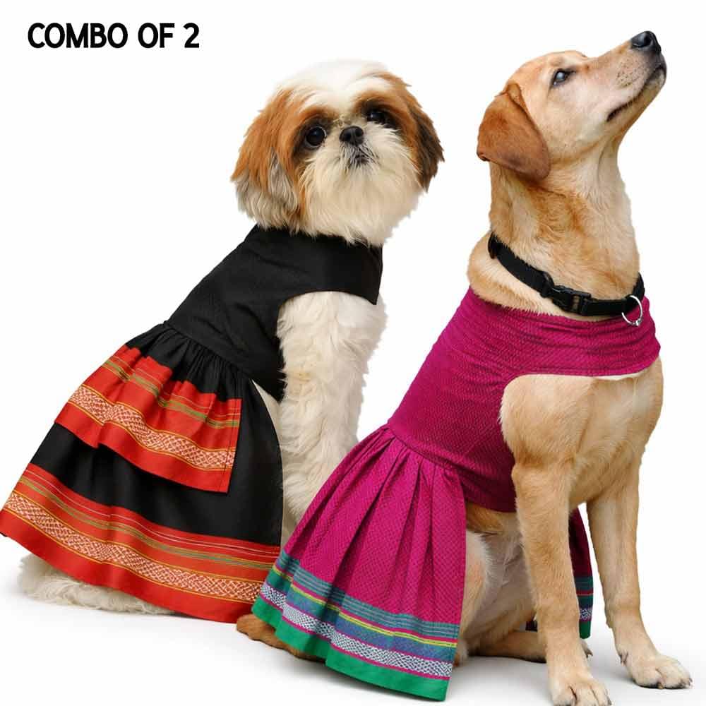 Black Parkar Polka & Pink Parkar Polka - Image 1