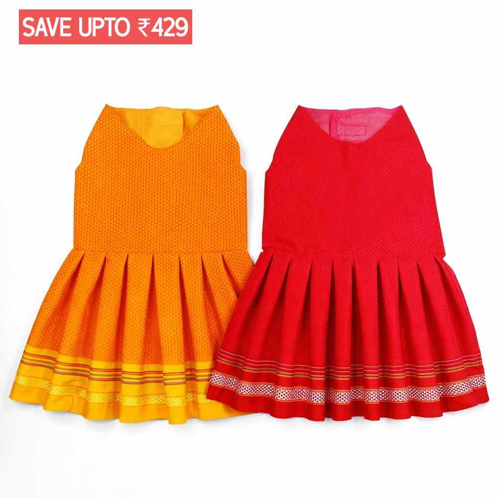 Yellow Parkar Polka & Red Parkar Polka - Image 1