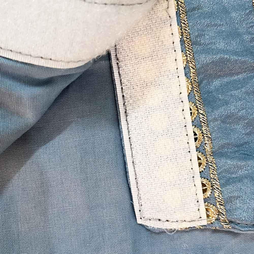 Blue mirror work sherwani - Image 5