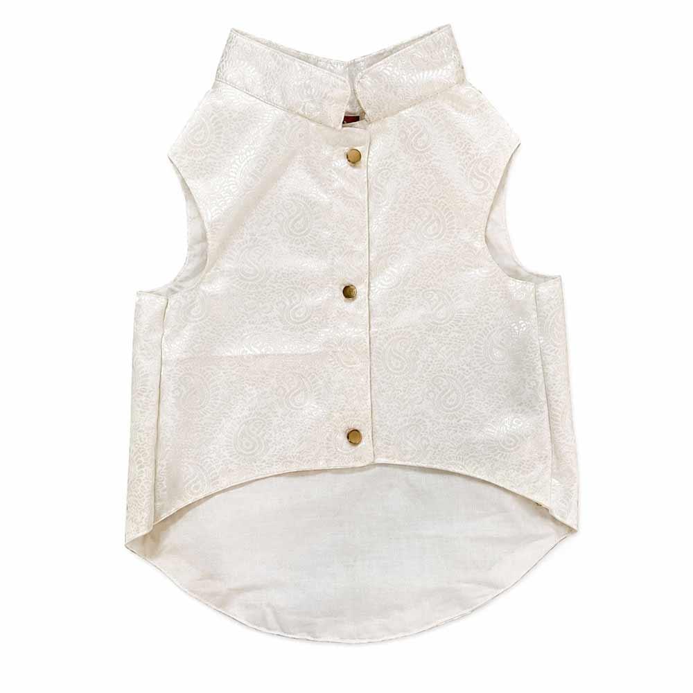 White silk dog sherwani - Image 2