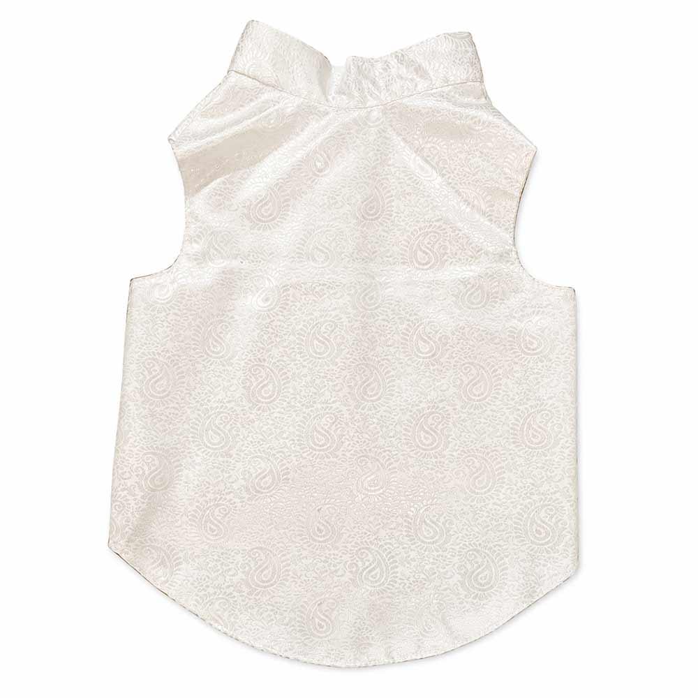 White silk dog sherwani - Image 6
