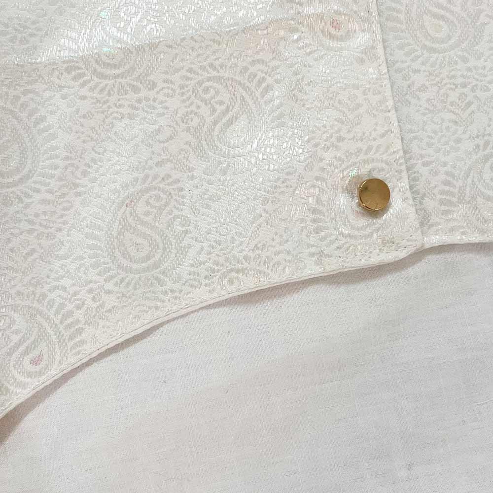 White silk dog sherwani - Image 5