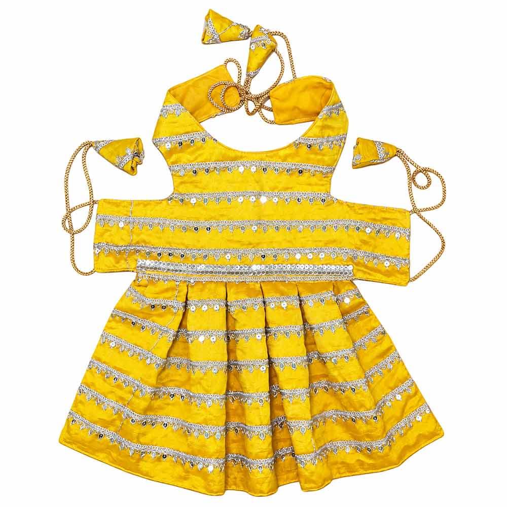 Yellow Sequence festive dog dress - Image 4