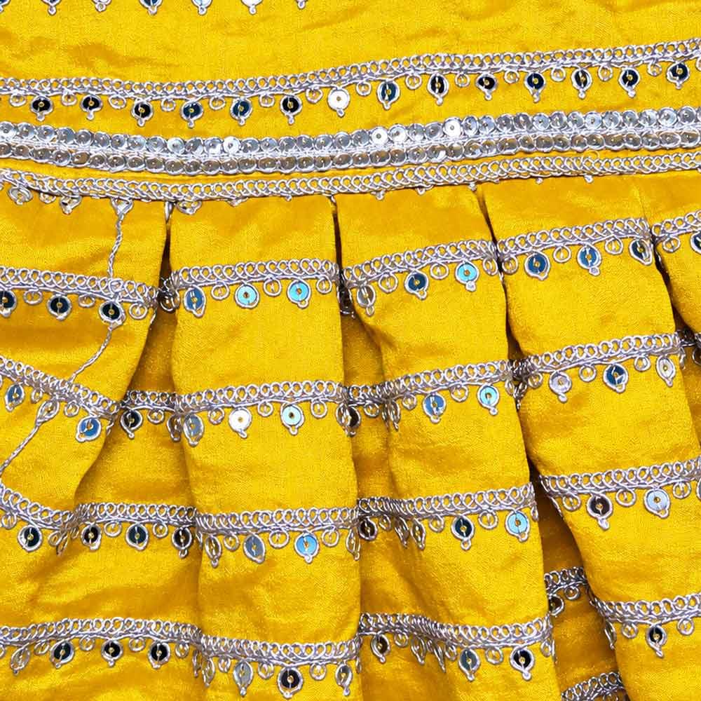 Yellow Sequence festive dog dress - Image 2
