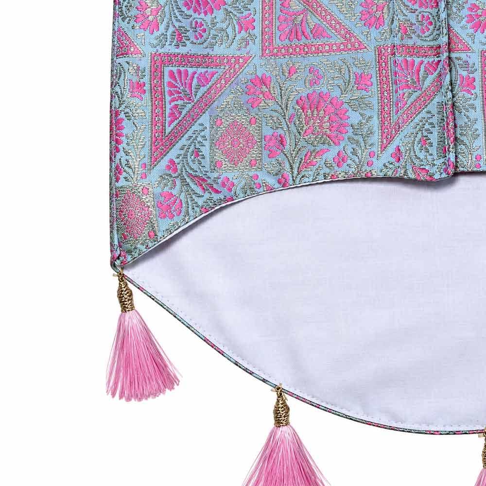 Light blue Festive dog kurta - Image 4